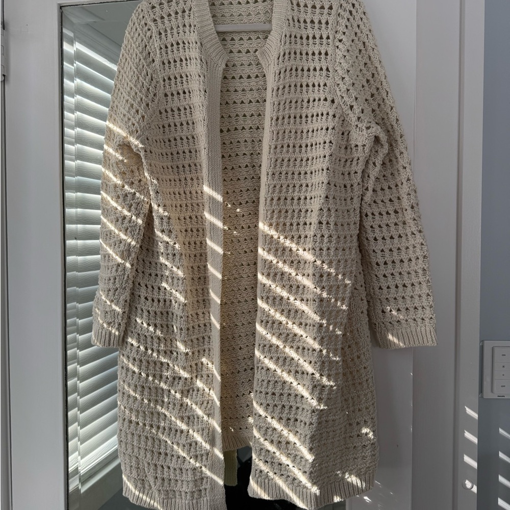 Boden Crochet Coatigan